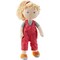 HABA Cassie 12" Soft Doll with Blonde Hair, Blue Eyes and Embroidered Face for Ages 18 Months and Up